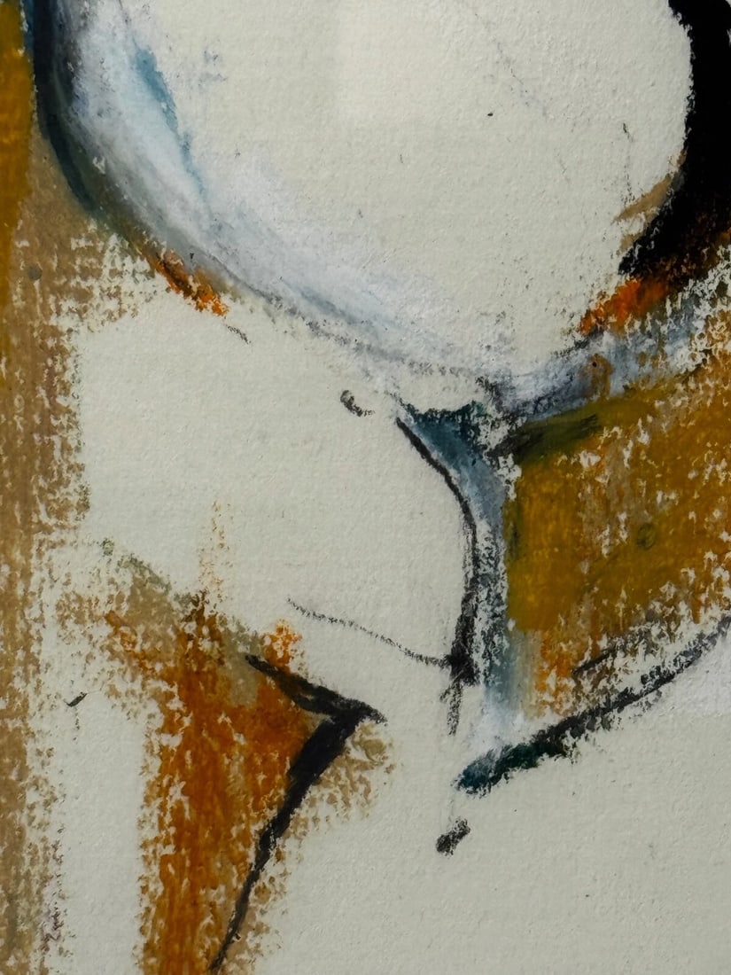 Abstract Painting Form In Motion Masterpiece By Adrian Heath C1965 Framed - 16