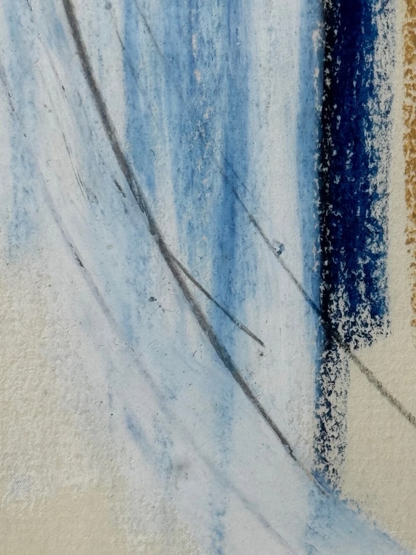 Abstract Painting Form In Motion Masterpiece By Adrian Heath C1965 Framed - 19