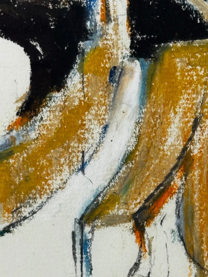 Abstract Painting Form In Motion Masterpiece By Adrian Heath C1965 Framed - 7