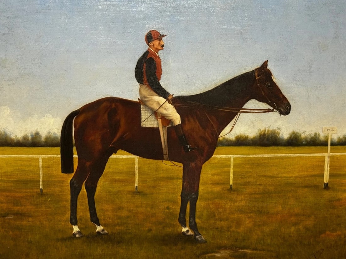 Master Walter Winner Governor’s Cup Colombo Races c1894 in the Manner Harry Hall - 2
