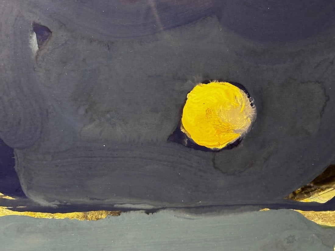 Painting Illuminated Moonlight Seaside Night Beach By James Downie Robertson RSA - 11