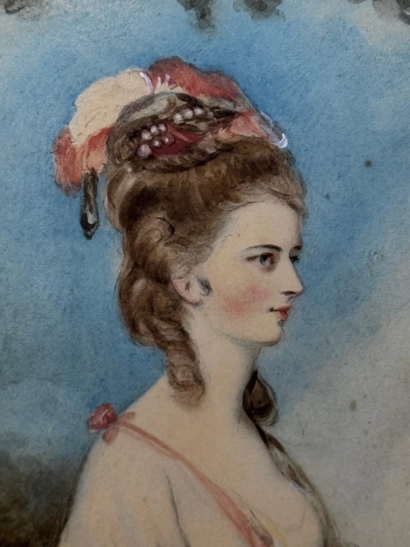 Painting Lady Jane Stanhope as Aurora In the Manner of Sir Joshua Reynolds C1785 - 3