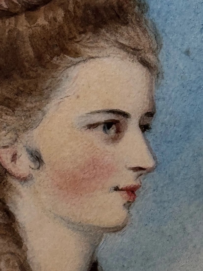 Painting Lady Jane Stanhope as Aurora In the Manner of Sir Joshua Reynolds C1785 - 7