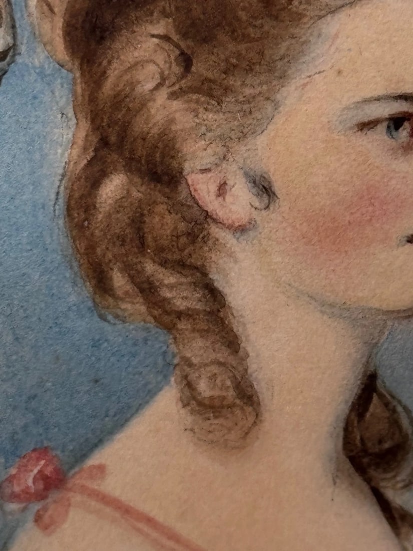 Painting Lady Jane Stanhope as Aurora In the Manner of Sir Joshua Reynolds C1785 - 8