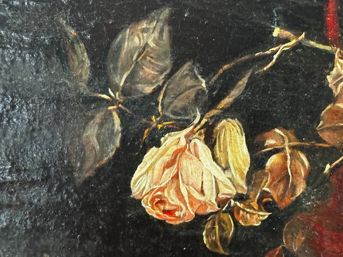 Oil Painting Kitten Patience Hunting Fly By Francisco José Domingo y Marqués - 15
