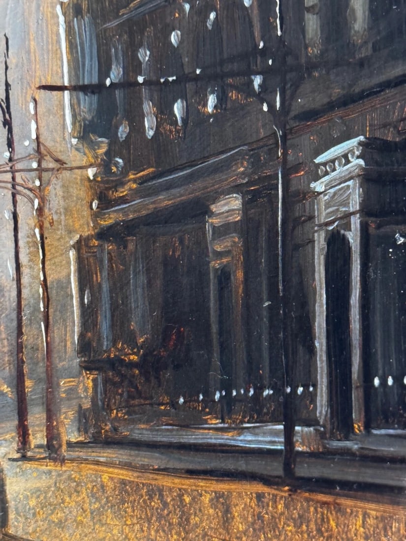 Painting Trinity Church Liverpool In Moonlight By Walter Meegan Grimshaw Protégé - 10