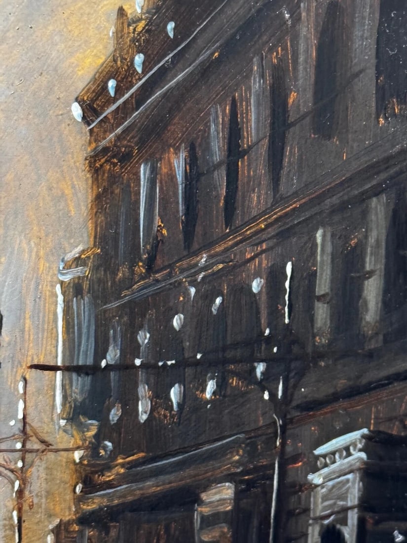 Painting Trinity Church Liverpool In Moonlight By Walter Meegan Grimshaw Protégé - 11