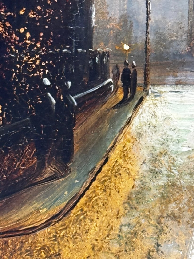 Painting Trinity Church Liverpool In Moonlight By Walter Meegan Grimshaw Protégé - 20
