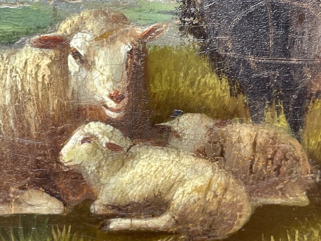 Pair of Mid-19th Century Belgian Animal Paintings by Franz van Severdonck - 11