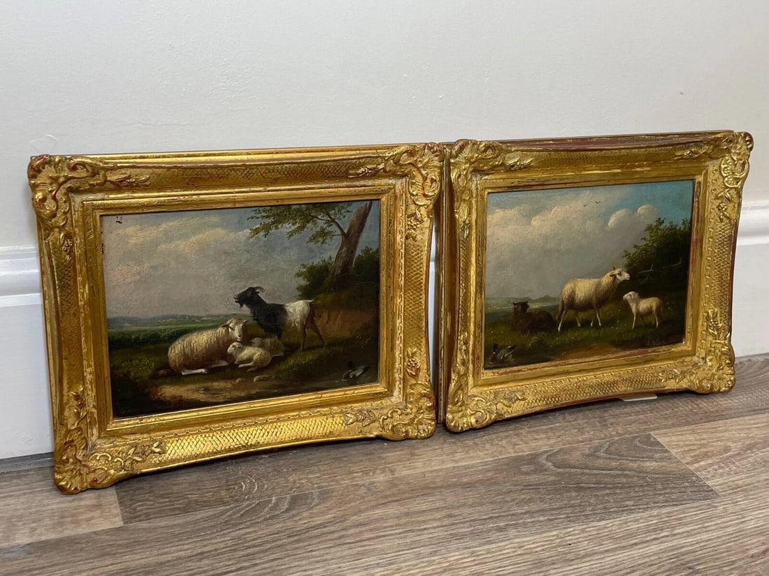 Pair of Mid-19th Century Belgian Animal Paintings by Franz van Severdonck - 13