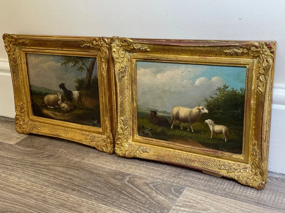 Pair of Mid-19th Century Belgian Animal Paintings by Franz van Severdonck - 14