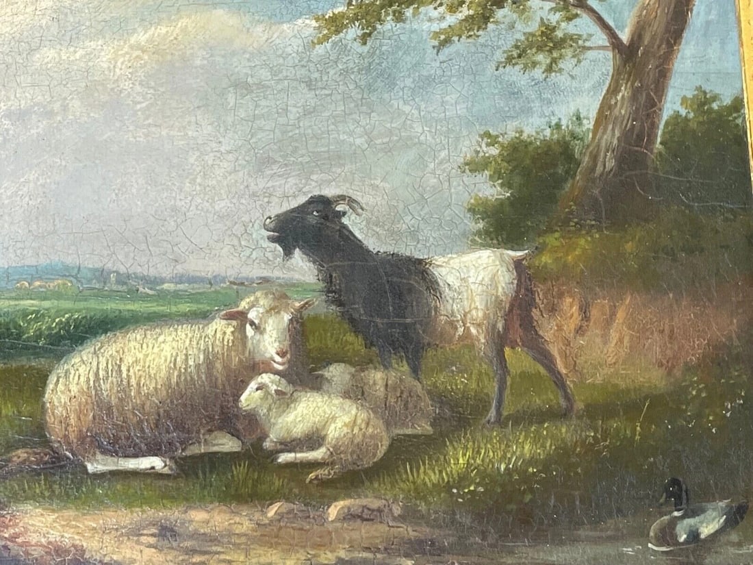 Pair of Mid-19th Century Belgian Animal Paintings by Franz van Severdonck - 4