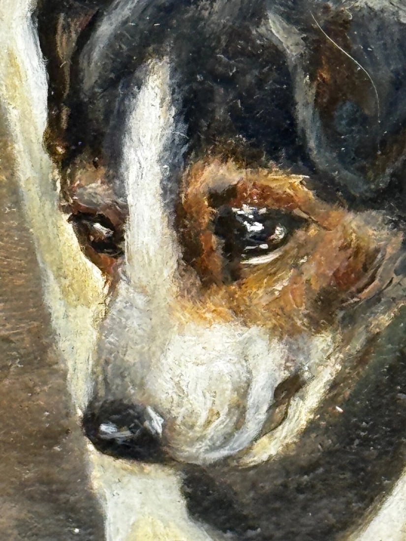 Victorian Masterpiece Rat Trapped Jack Russell Terriers Guarding C1880 - 16