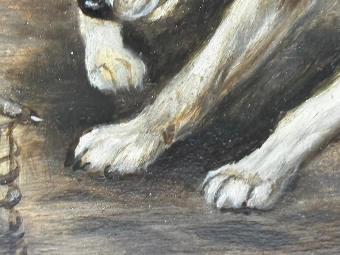 Victorian Masterpiece Rat Trapped Jack Russell Terriers Guarding C1880 - 17