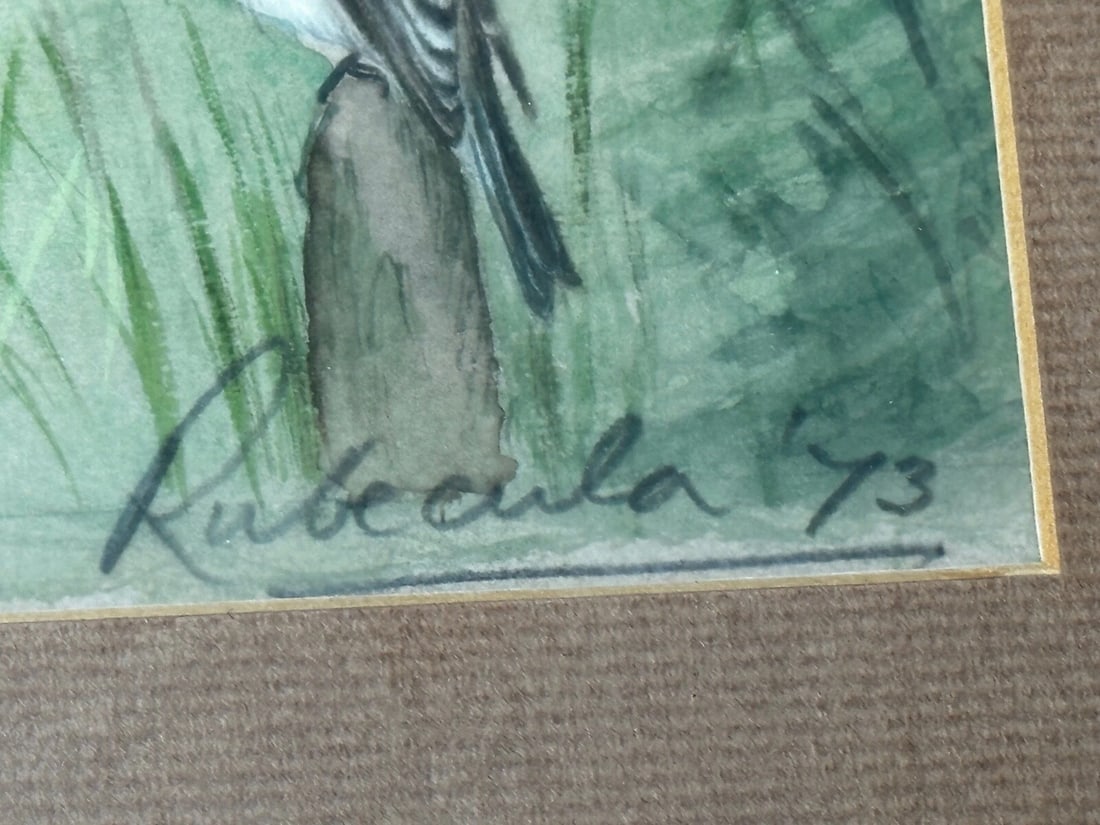 A Winter Gathering Robin & Mixed British Songbirds Manner of Archibald Thorburn - 6