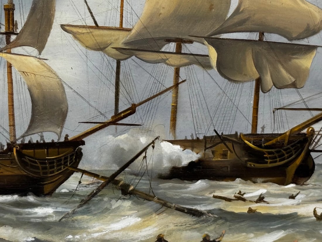 Epic Battle of Quiberon Bay 1759 Admiral Hawke Victory vs French Conflans Fleet - 15