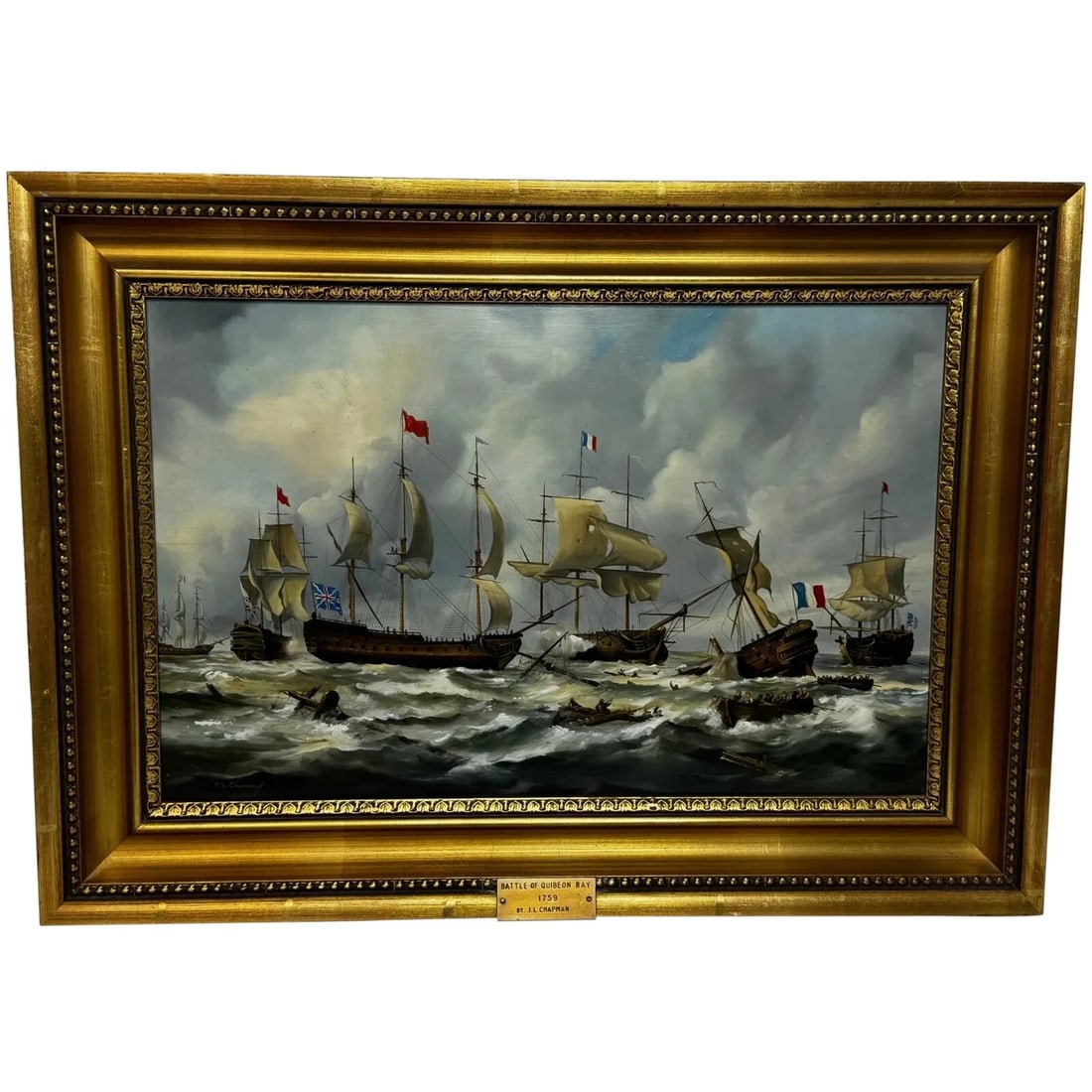 Epic Battle of Quiberon Bay 1759 Admiral Hawke Victory vs French Conflans Fleet (1 of 20)