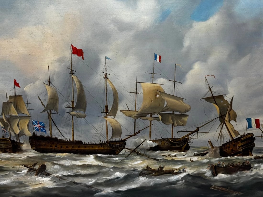Epic Battle of Quiberon Bay 1759 Admiral Hawke Victory vs French Conflans Fleet - 2