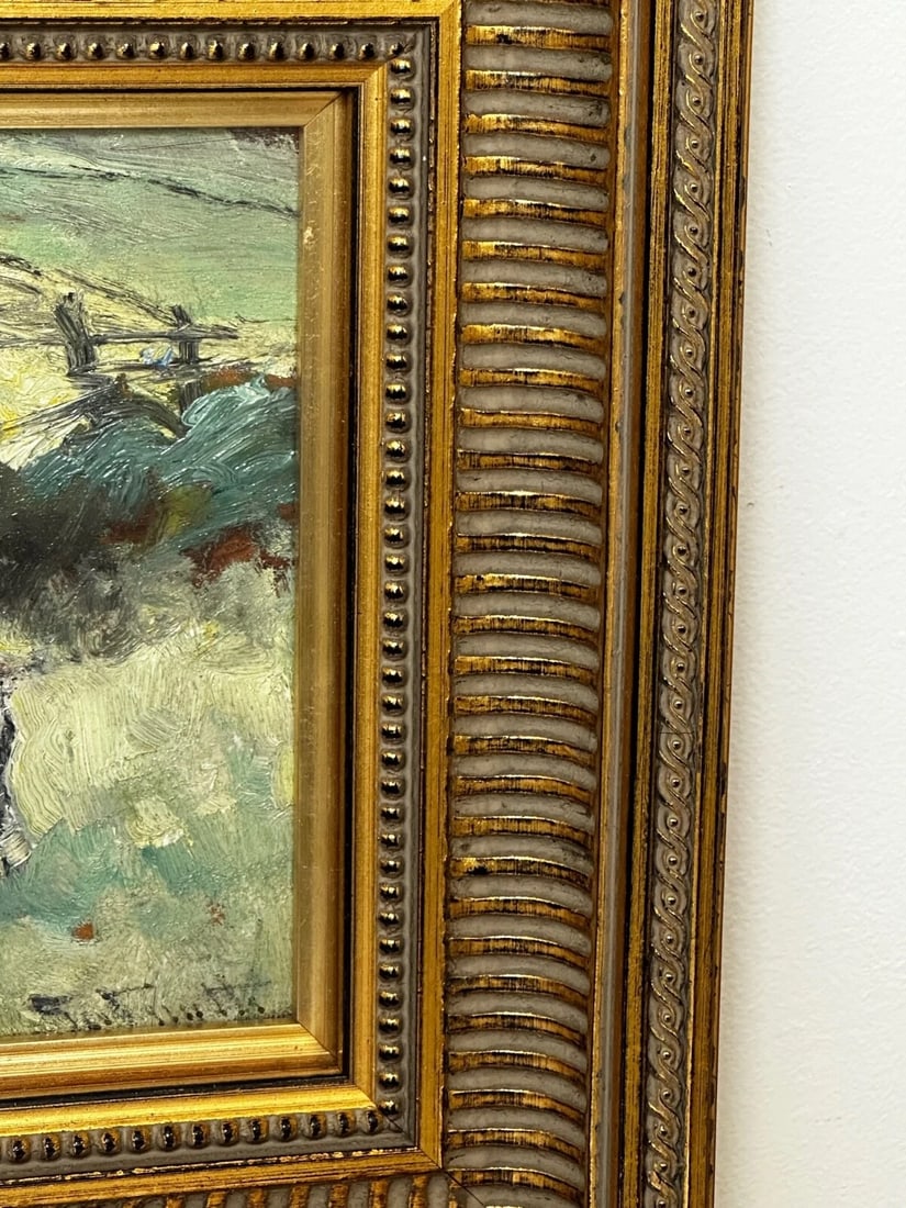 Oil Painting Friesian Cow Grazing c1900's Signed by George Smith RSA Scottish - 3