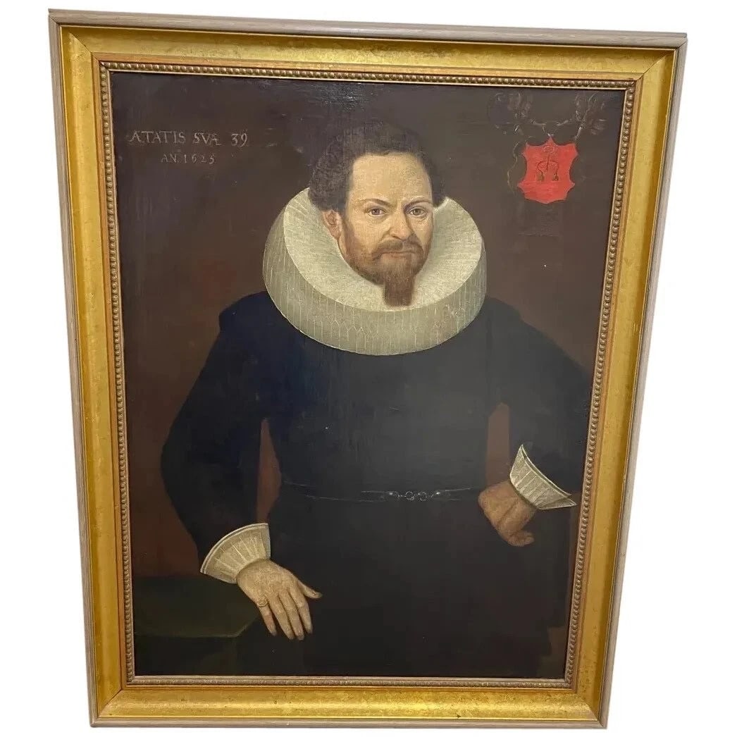 Oil Portrait Dutch Wealthy Merchant In The Manner of Michiel van Mierevelt C1625 (1 of 20)