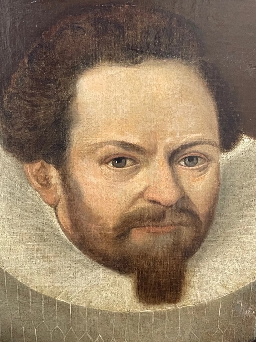 Oil Portrait Dutch Wealthy Merchant In The Manner of Michiel van Mierevelt C1625 - 9