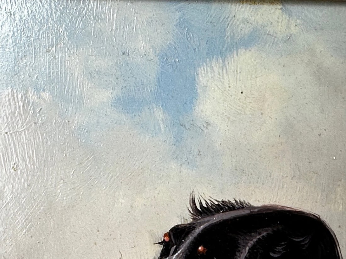 Oil Painting Gordon Setter with Irish Red White Gun Dogs In Scottish Highlands - 19