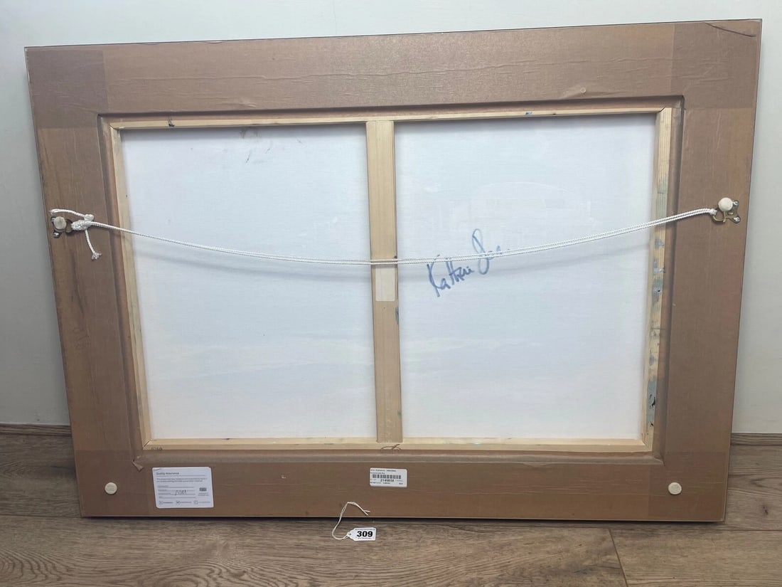 Contemporary Oil Painting Beach Seaside Bournemouth Pier Signed Katharine Dove - 4