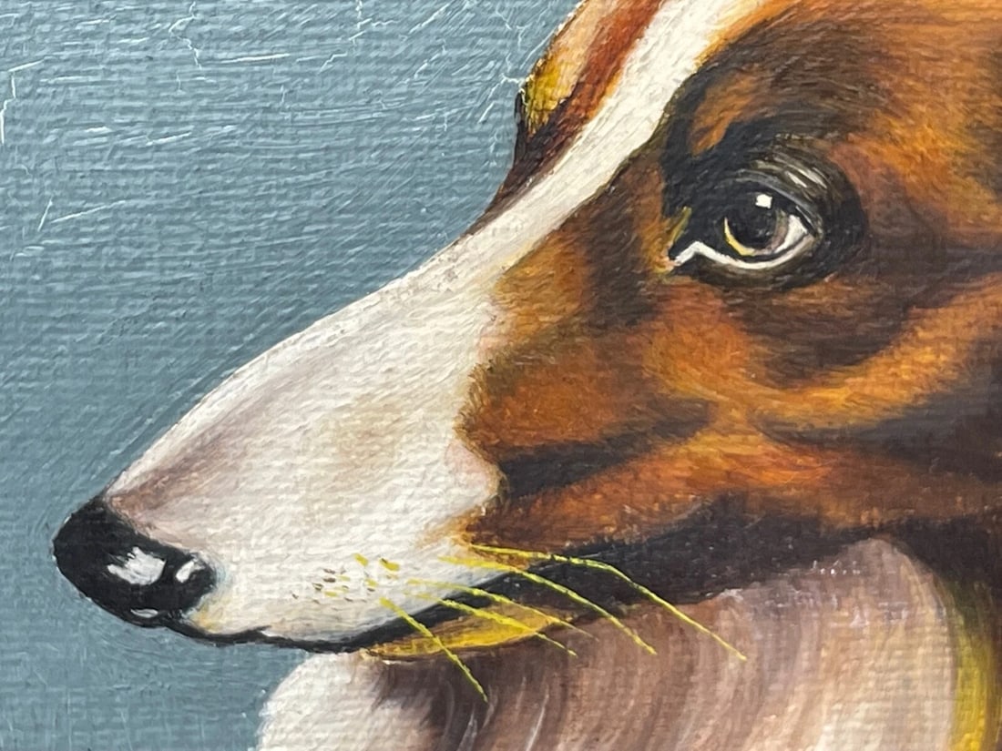 Oil Painting Portrait Scottish Rough Collie Dogs Follower Benedict Angell Hyland - 14