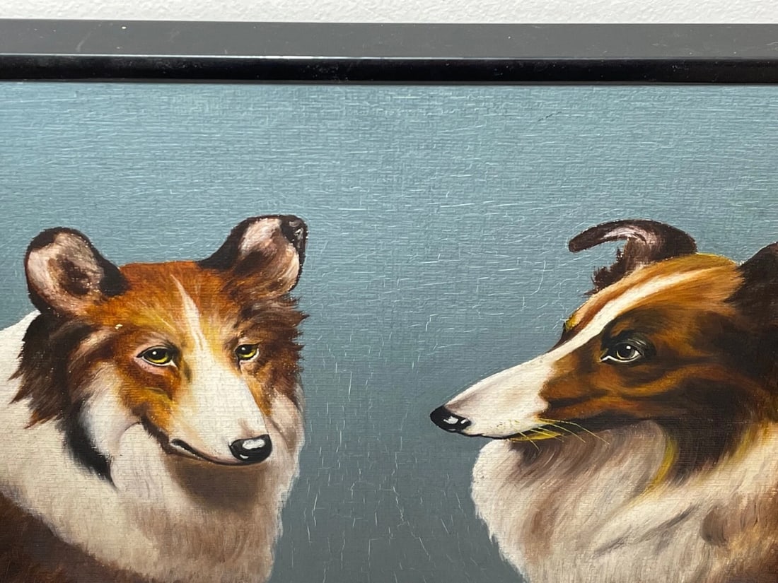Oil Painting Portrait Scottish Rough Collie Dogs Follower Benedict Angell Hyland - 8