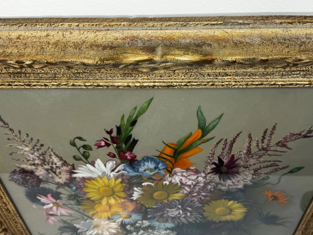 Scottish Oil Painting Wild Flowers Heather Thistles Daisies By Dan Ferguson ROI - 8