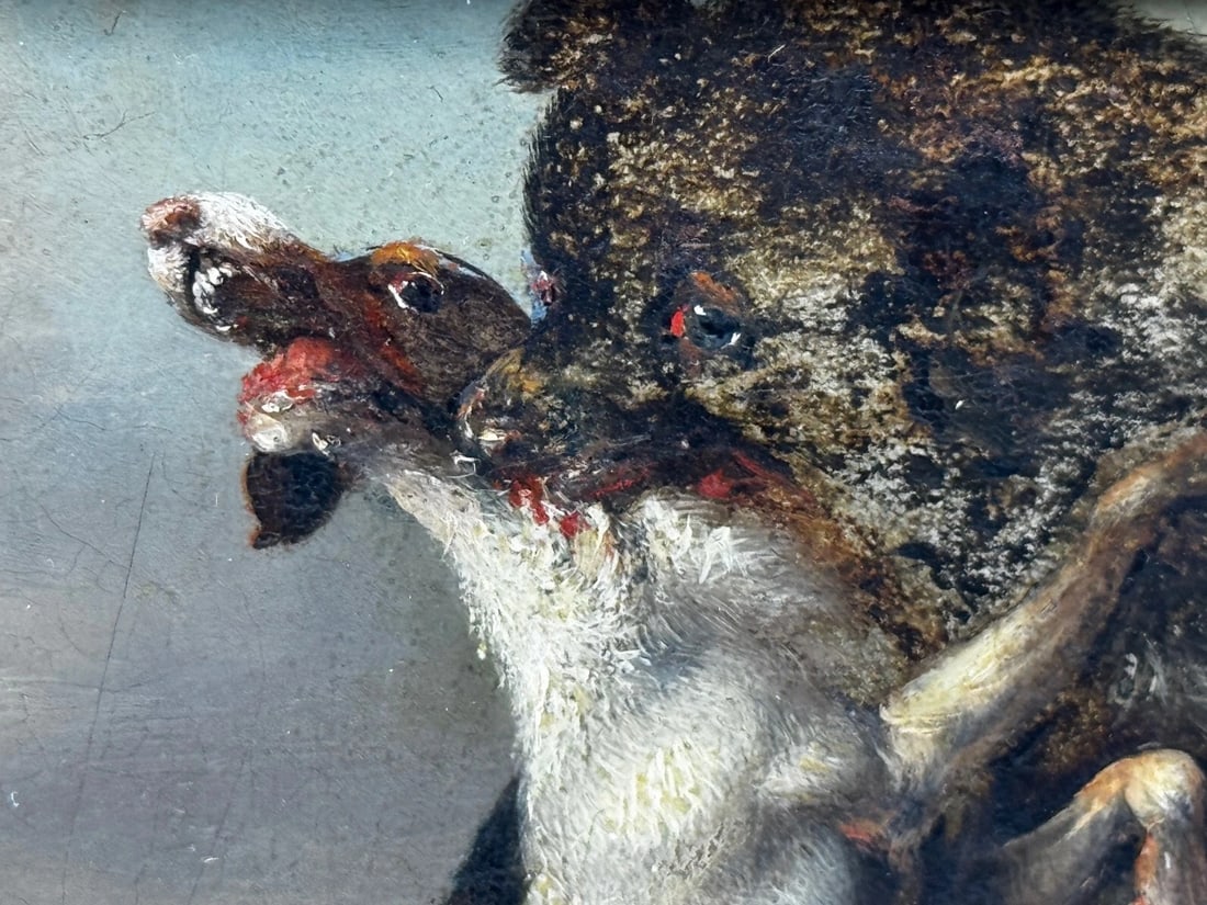 19th Century Manner of Richard Ansdell "At Bay: A Bear and Hounds Mortal Combat" - 14