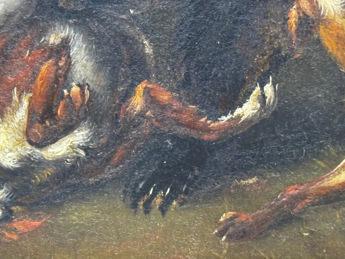 19th Century Manner of Richard Ansdell "At Bay: A Bear and Hounds Mortal Combat" - 18