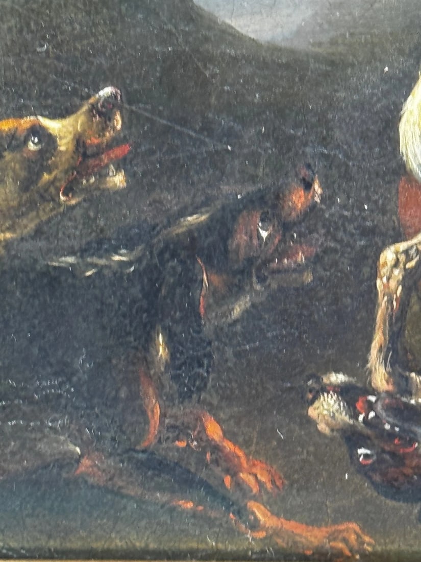 19th Century Manner of Richard Ansdell "At Bay: A Bear and Hounds Mortal Combat" - 6