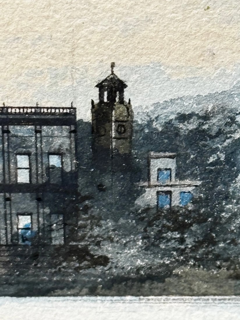 Painting The Final Glimpse Trentham Hall Historic Seat Duke Of Sutherland C1912 - 12