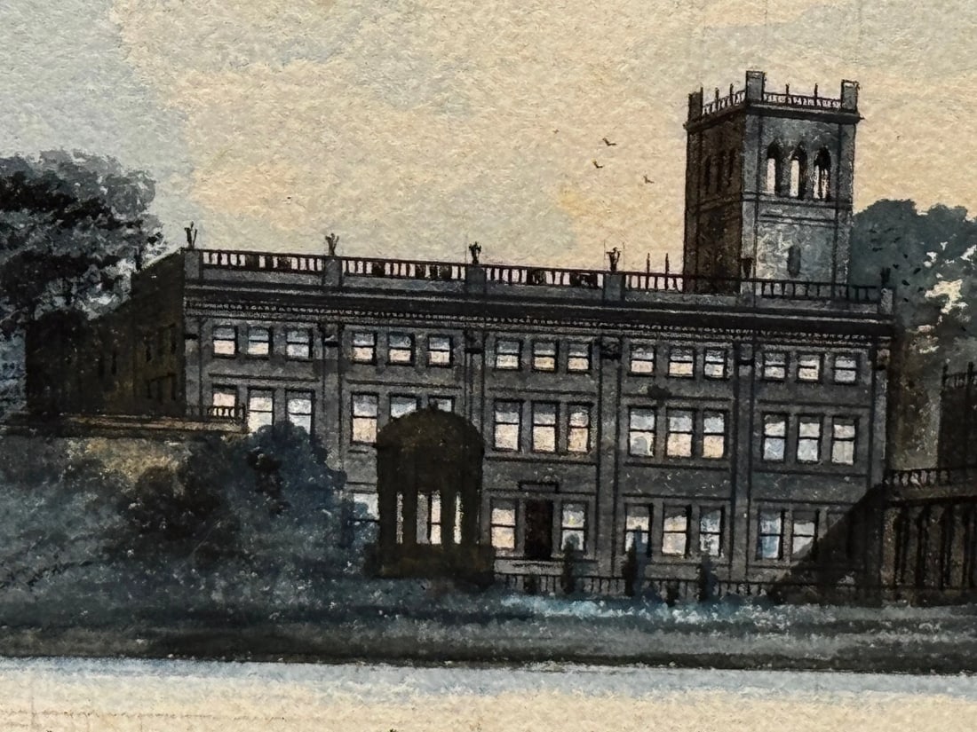 Painting The Final Glimpse Trentham Hall Historic Seat Duke Of Sutherland C1912 - 13