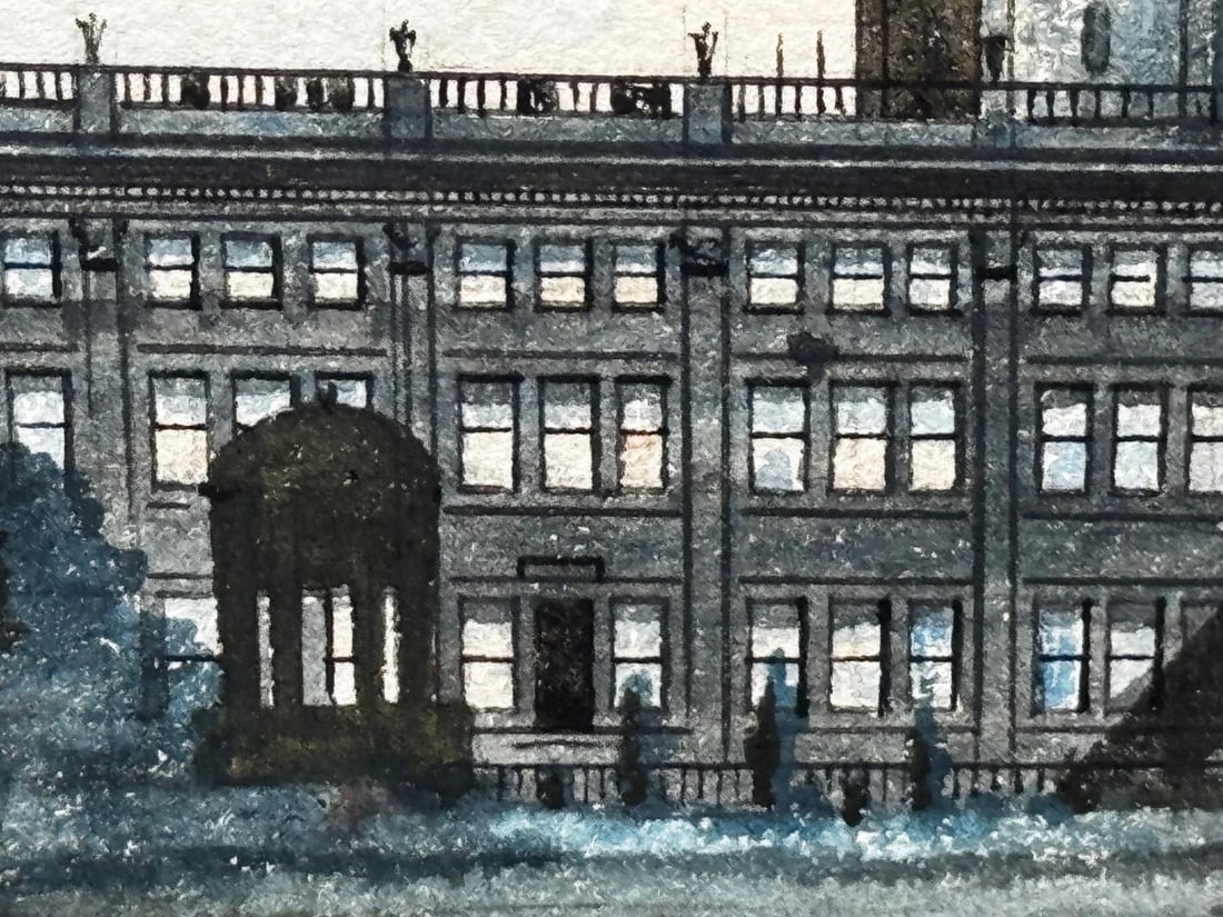 Painting The Final Glimpse Trentham Hall Historic Seat Duke Of Sutherland C1912 - 14