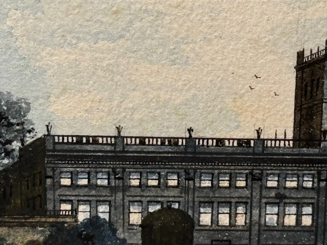 Painting The Final Glimpse Trentham Hall Historic Seat Duke Of Sutherland C1912 - 17