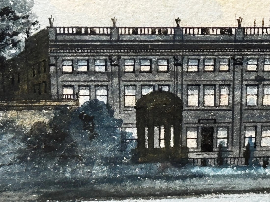 Painting The Final Glimpse Trentham Hall Historic Seat Duke Of Sutherland C1912 - 18