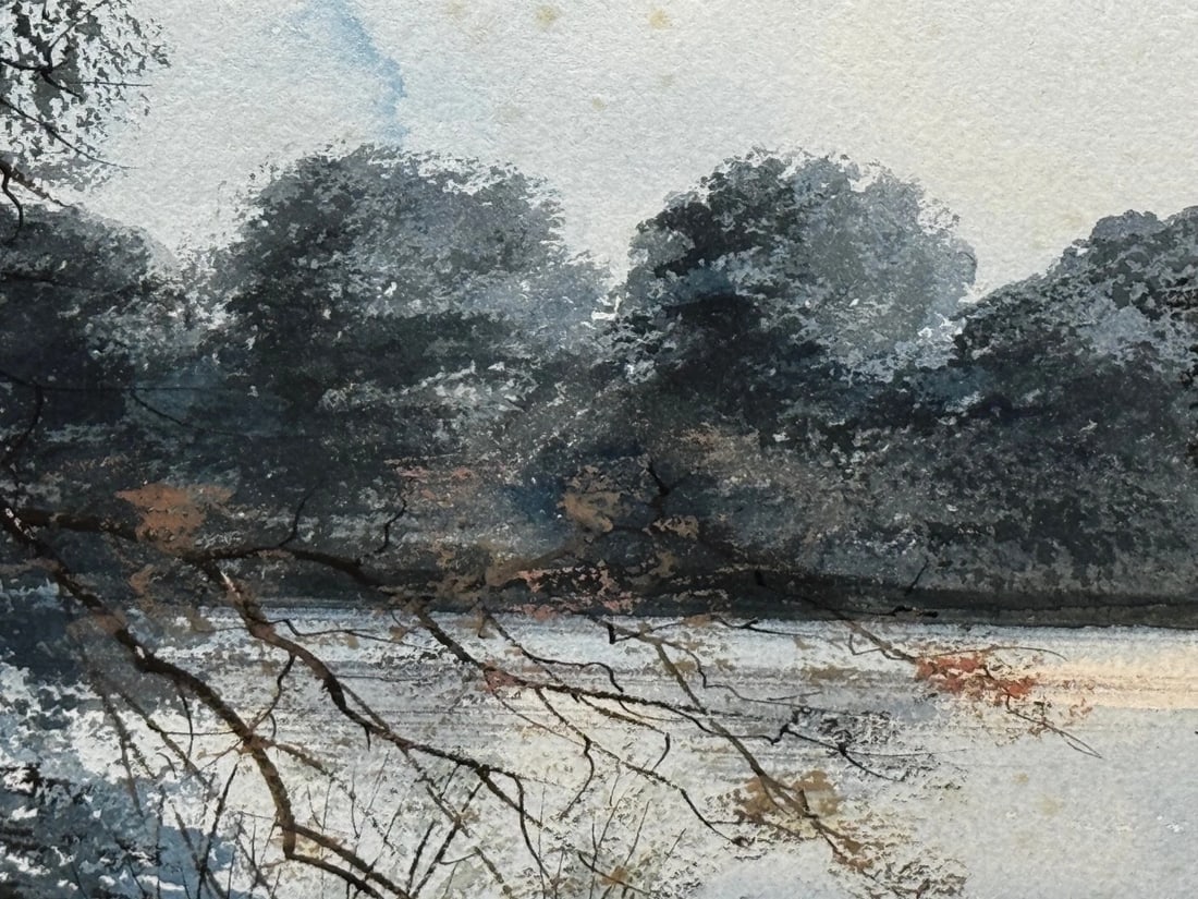 Painting The Final Glimpse Trentham Hall Historic Seat Duke Of Sutherland C1912 - 19