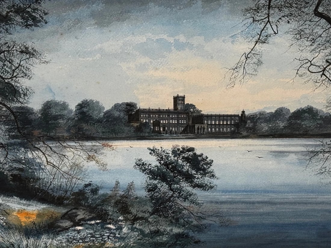 Painting The Final Glimpse Trentham Hall Historic Seat Duke Of Sutherland C1912 - 2