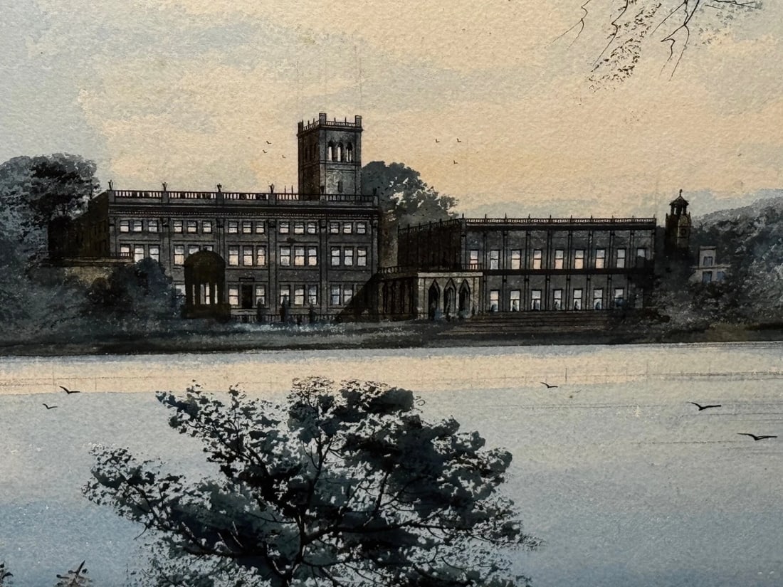Painting The Final Glimpse Trentham Hall Historic Seat Duke Of Sutherland C1912 - 3