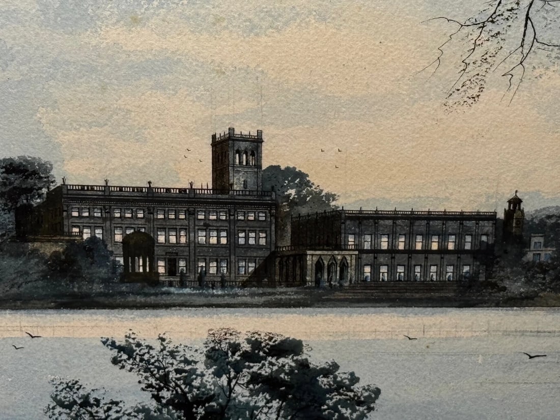 Painting The Final Glimpse Trentham Hall Historic Seat Duke Of Sutherland C1912 - 4