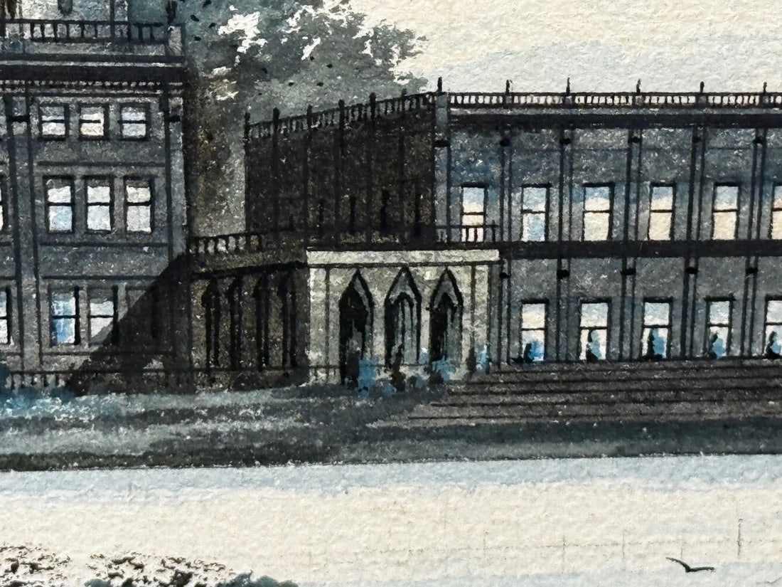Painting The Final Glimpse Trentham Hall Historic Seat Duke Of Sutherland C1912 - 6