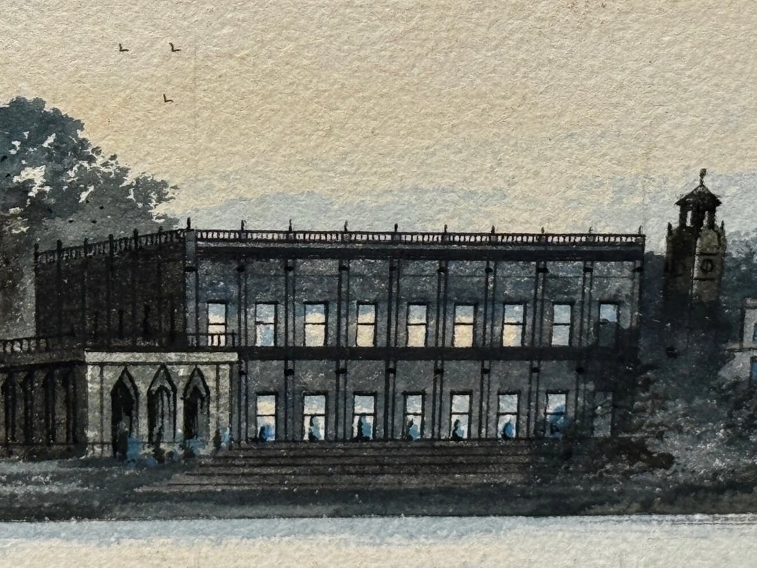 Painting The Final Glimpse Trentham Hall Historic Seat Duke Of Sutherland C1912 - 7