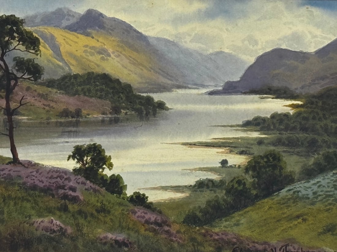 Thirlmere and Helvellyn Lake District Painting by Edward Horace Thompson 1925 - 2