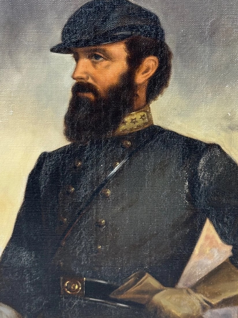 Thomas “Stonewall” Jackson Historical American Civil War General Oil Portrait - 2