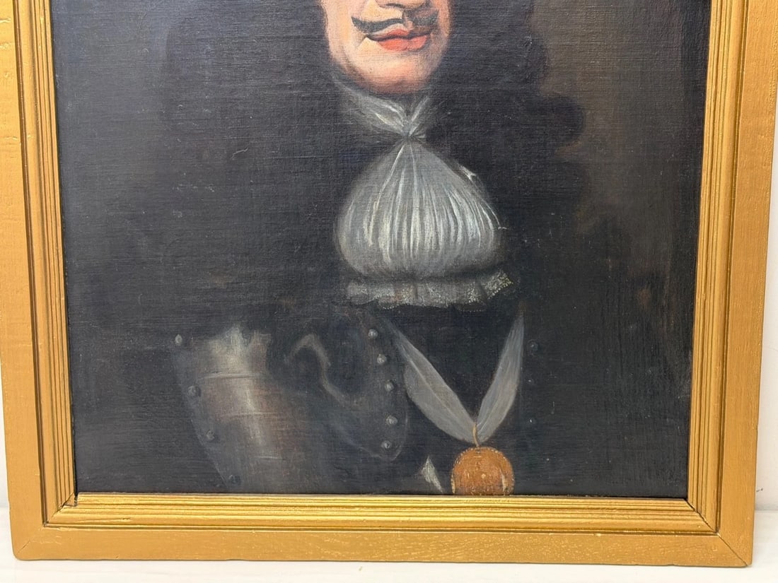 Oil Portrait of King Charles II Wearing the Royal Garter After Sir Peter Lily - 3