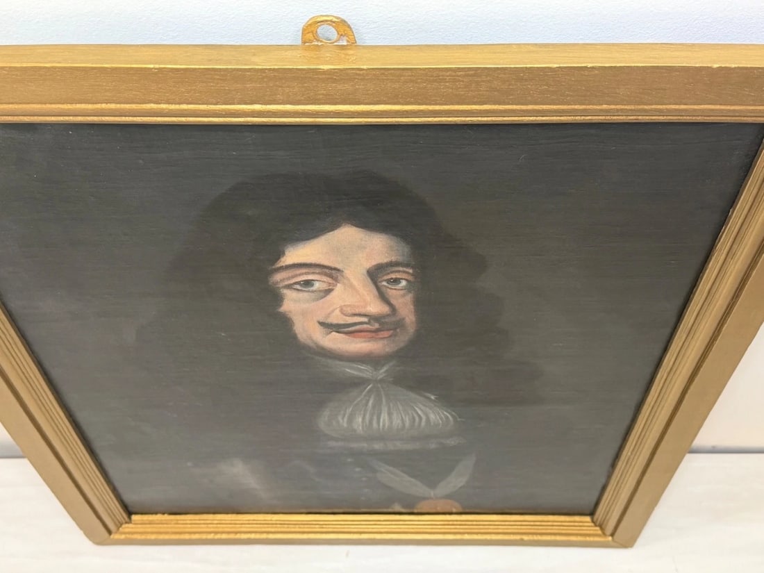 Oil Portrait of King Charles II Wearing the Royal Garter After Sir Peter Lily - 4