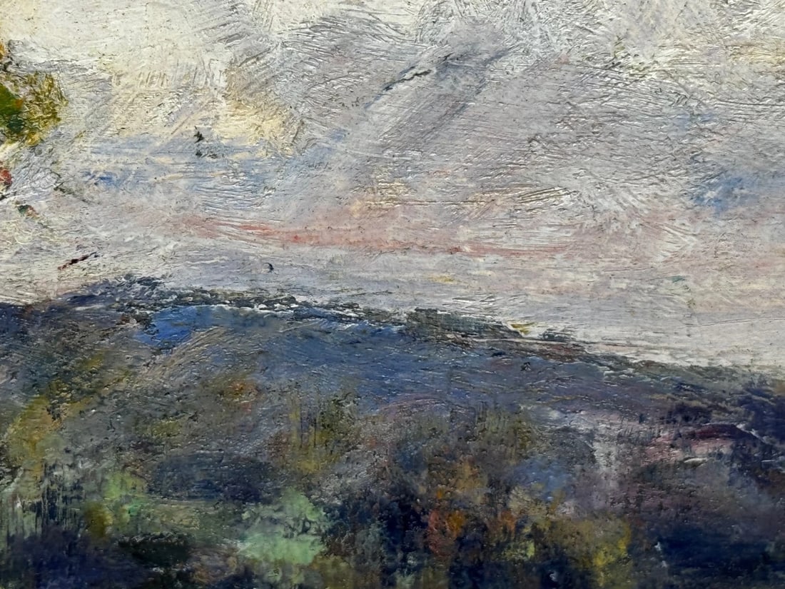 Oil Painting Fisherman On River Orne Normandy France By André Prévot-Valéri - 20
