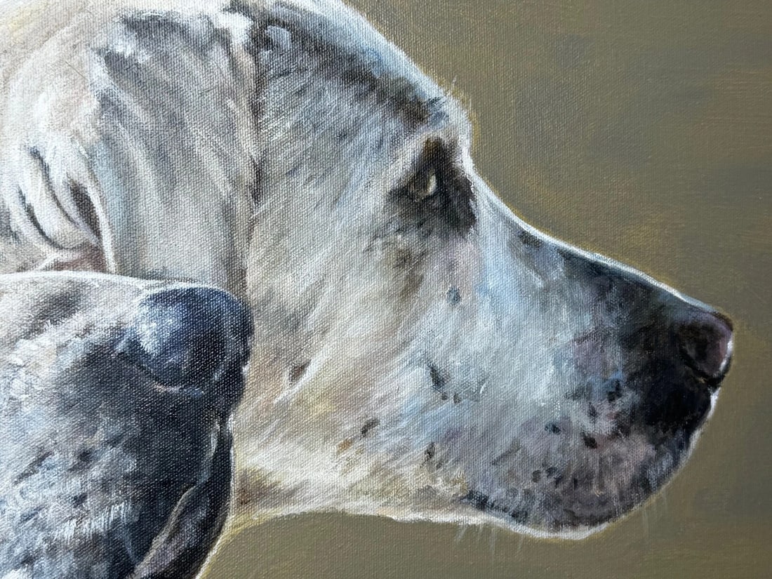 Large Hunting Portrait Oil Painting Dog Pack Of Scent Foxhounds At Berkeley Hunt - 8